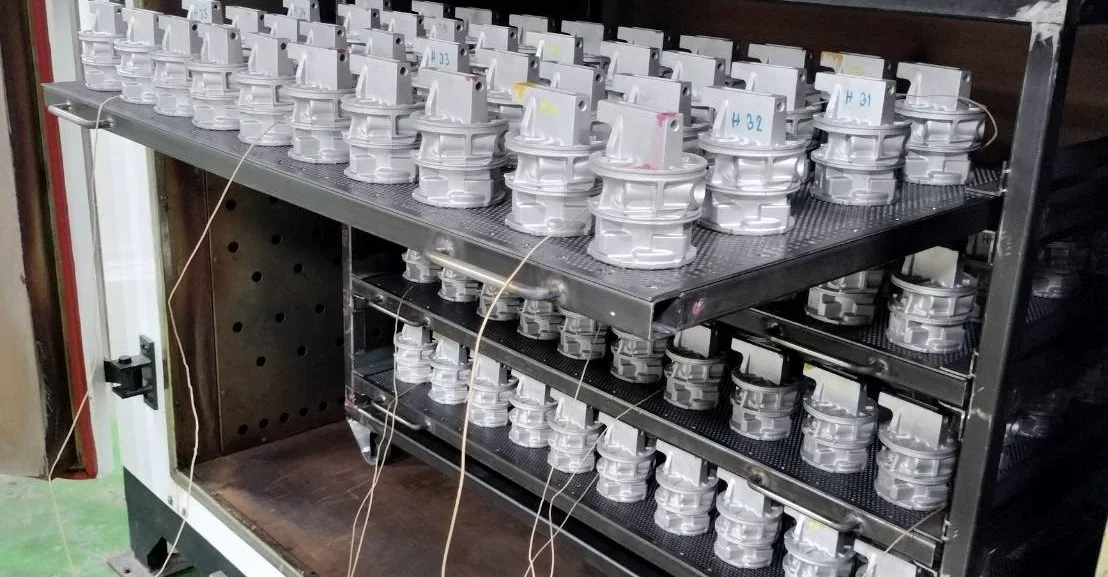 Heat treatment process to strengthen die casting parts