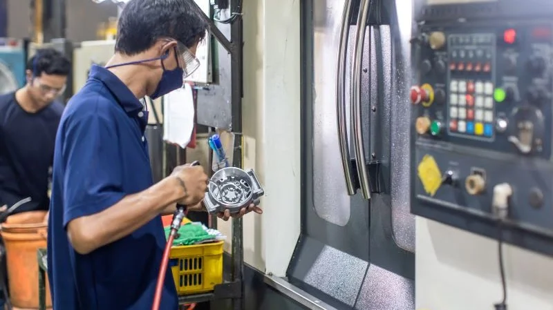 Machining process for die casting parts based on customer specifications